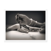 Mendhi Hand Henna in Sepia Tone (Postcard)