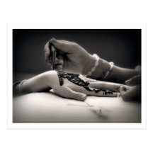 Mendhi Hand Henna in Sepia Tone (Postcard)