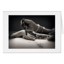 Mendhi Henna Greeting Card (with border)