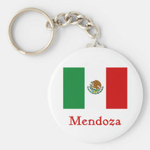 Mendoza Mexican Flag Key Chains