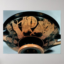 Menelaos, accompanied by Aphrodite Print