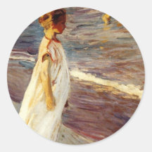 Menina - Joaquin Sorolla Round Sticker