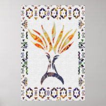 Menorah Aflame Posters