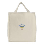 Menorah Customisable Tote Bag - Great Gift Idea embroidered bags