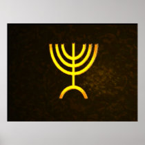 Menorah Flame Poster