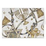 Menorah Hannukah Greeting Card