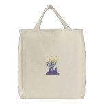 Menorah Snowfamily embroidered bags