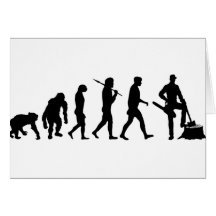 Mens and womens Lumberjack forestry work Greeting Card