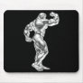 Mens Bodybuilding Pose Mousepad