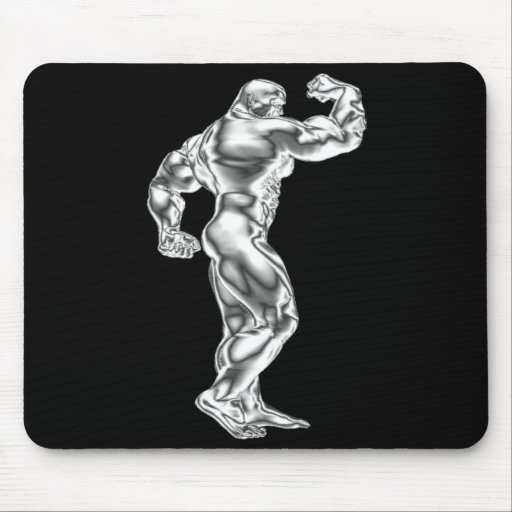 Mens Bodybuilding Pose Mousepad