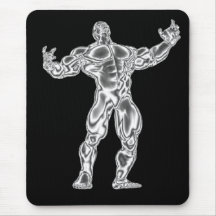 Mens Bodybuilding Pose Mousepad