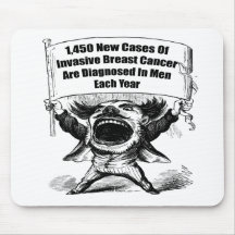 Mens Breast Cancer Mouse Pad
