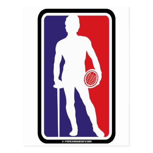 Men's Fencing Postcard