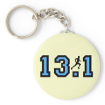 Mens half marathon key chain