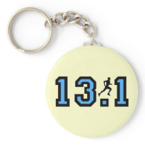Mens half marathon key chain