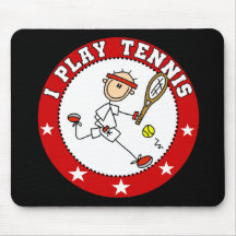 Mens I Play Tennis Tshirts and Gifts Mouse Pad