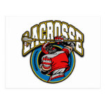 Men's Lacrosse Logo Post Card