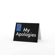 Men's My Apologies Notecard