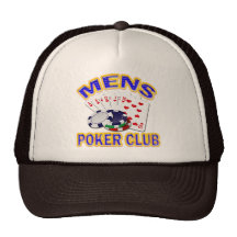 MENS POKER CLUB TRUCKER HAT