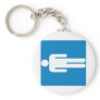 Men's Restroom Highway Sign Key Chain