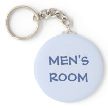 Men's restroom keychain