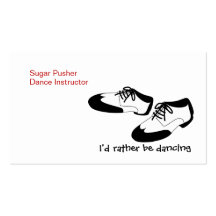Mens Swing Dance Shoes Id Rather Be Dancing Spats Business Cards
