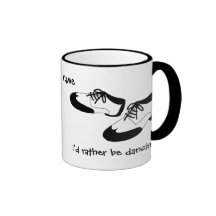 Mens Swing Dance Shoes Id Rather Be Dancing Spats Coffee Mugs