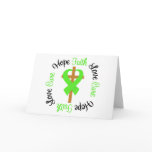 Mental Health Awareness Faith Hope Love Cross Greeting Cards