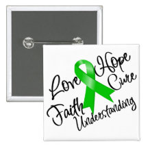 Mental Health Awareness Love Hope Understanding Pinback Button