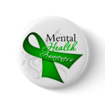 Mental Health Awareness Ribbon buttons
