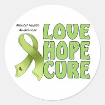 Mental Health Awareness Round Sticker