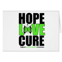 Mental Health - Hope Love Cure Card