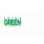 Mental Health Think Green business cards