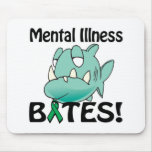 Mental Illness BITES (green) Mouse Pad