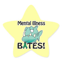 Mental Illness BITES (green) Stickers
