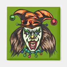 Mentally Unstable Evil Clown Fridge Magnets