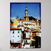 Menton, Provence Print