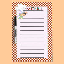 Menu dry erase boards