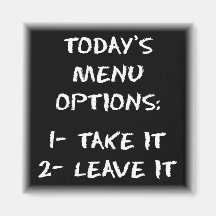 Menu magnet