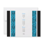 Menu templates - customisable blue roses