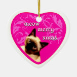 meow merry xmas ornaments