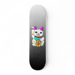 MEOWIES LUCKY CAT MANEKI NEKO GREY / BLACK skateboards