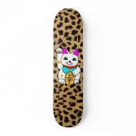 MEOWIES LUCKY CAT MANEKI NEKO LEOPARD skateboards