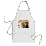 Meowy Christmas aprons