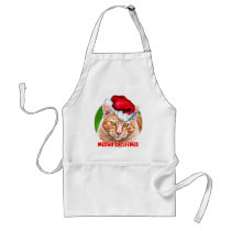 Meowy Christmas Tabby Aprons
