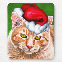 Meowy Christmas Tabby Mousepads