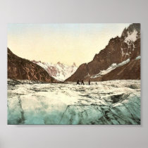Mer de Glace, Mont Blanc, Chamonix Valley, France Posters