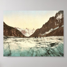 Mer de Glace, Mont Blanc, Chamonix Valley, France Posters