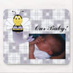 MerBee Bumble Bee Baby Picture Mousepad