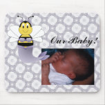 MerBee Bumble Bee Baby Picture Mousepad